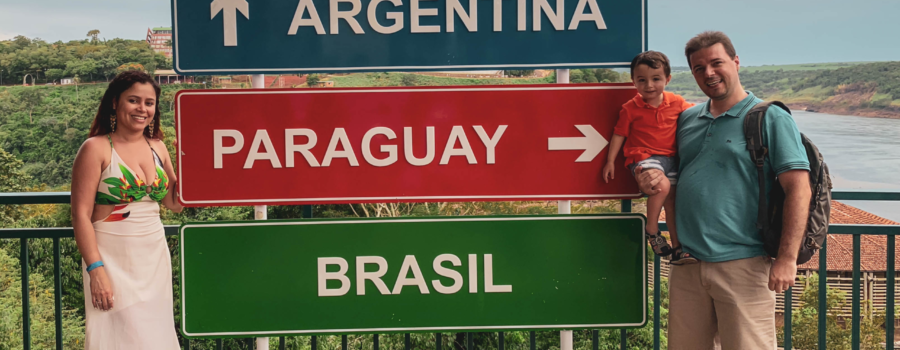Tríplice fronteira em Foz do Iguaçu